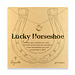 lucky horseshoe necklace, gold dipped