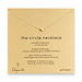 circle necklace, gold dipped - 18 inch