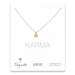karma diamond gold dipped necklace