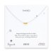 3 wishes gold dipped stardust bead necklace on sterling silver chain