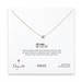 dream of love necklace with sterling silver heart, gold dipped