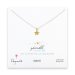 sparkle star necklace with gold dipped charm on sterling silver chain