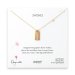 3 wishes long bars necklace - gold, rose gold, sterling silver