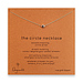 circle necklace, rose gold