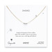 3 wishes silver stardust bead necklace on gold dipped chain