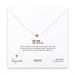 dream of love necklace with gold dipped heart, sterling silver