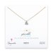 sparkle heart necklace with sterling silver charm on gold dipped chain