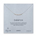 balance bar necklace, sterling silver