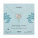3 wishes sterling silver charm necklace with angel wings, gothic cross and rock crystal