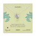 3 wishes sterling silver charm necklace with om, lotus and blue quartz
