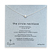 circle necklace, sterling silver - 18 inch