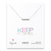 keep it simple sterling silver bar necklace