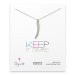 keep it simple sterling silver necklace with large horn