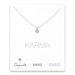 karma diamond sterling silver necklace