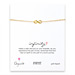 small infinity bracelet, gold dipped