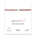 small infinite love bracelet on red irish linen, sterling silver