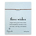 three wishes stardust bead bracelet on tobacco irish linen, silver
