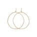 always beautiful sparkle hoop earrings, gold dipped