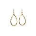 always beautiful gold dipped small teardrop earrings