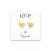 love diamond gold dipped stud earrings
