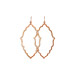 always beautiful moroccan earrings, rose gold dipped