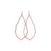 always beautiful sparkle moroccan earrings, rose gold dipped