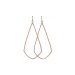 always beautiful sparkle swing earrings, rose gold dipped