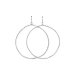 always beautiful sparkle hoop earrings, sterling silver
