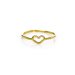 heart ring, gold dipped, size 5