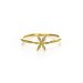 flower ring, gold dipped, size 6