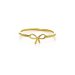 small bow ring, gold dipped size 7