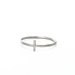 small cross ring, sterling silver, size 5
