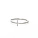 small cross ring, sterling silver, size 6