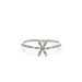 flower ring, sterling silver, size 6