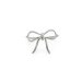 bow ring, sterling silver, size 7