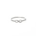 infinity ring, sterling silver, size 7