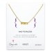 foxy necklace, gold dipped