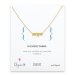 hope necklace, gold dipped