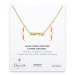 karma word necklace, gold dipped