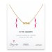 love necklace, gold dipped