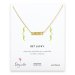 lucky necklace, gold dipped