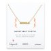 single necklace, gold dipped