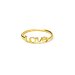 love ring, gold dipped, size 5