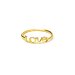 love ring, gold dipped, size 8
