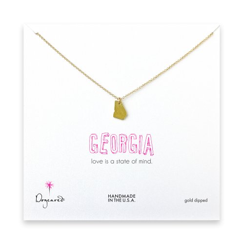 georgia necklace, gold dipped