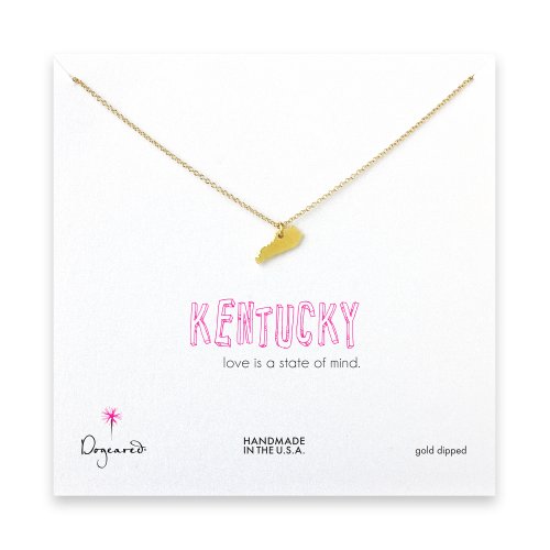 kentucky necklace, gold dipped