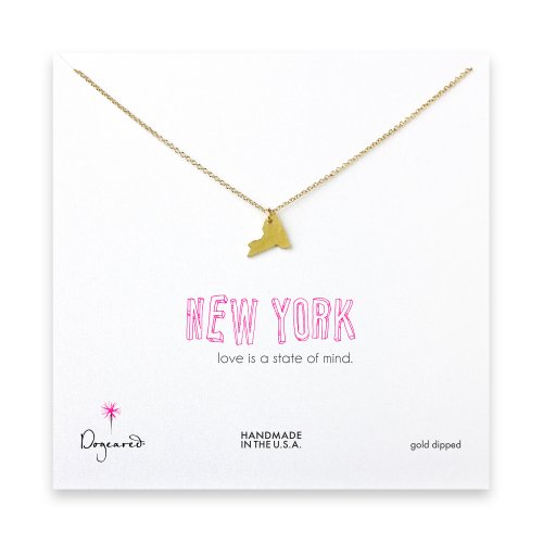 new york necklace, gold dipped