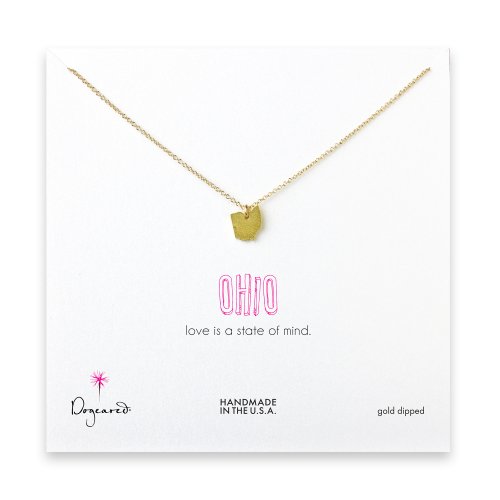ohio necklace, gold dipped