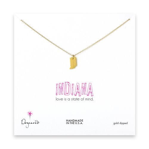 indiana necklace, gold dipped