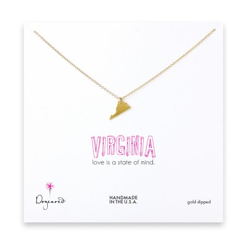 virginia necklace, gold dipped